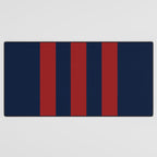 Navy Three Red Bars Desk Mat Gallery Image 3