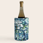 Blue Green Abstract Geometric Low Poly Modern Art Wine Chiller Gallery Image 3