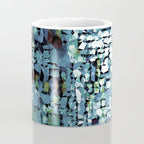Blue Green Abstract Geometric Low Poly Modern Art Coffee Mug Gallery Image 4