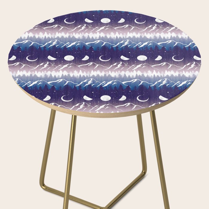 Mountains & Moons Stripe Side Table Gallery Image 2