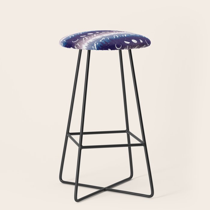 Mountains & Moons Stripe Stool Gallery Image 1