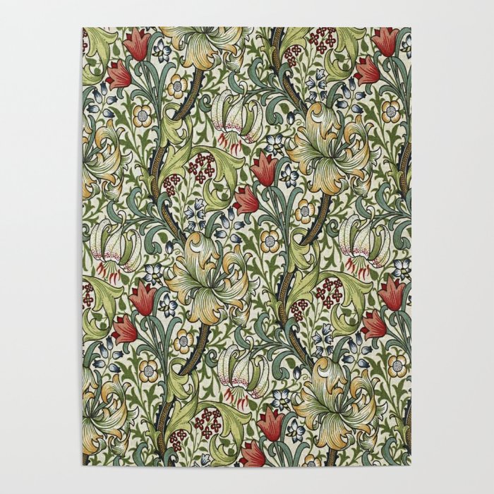William Morris honeysucklea, Morris floral , No.4, Poster Gallery Image 1