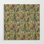 William Morris honeysucklea, Morris floral , No.4, Wood Wall Art Gallery Image 1