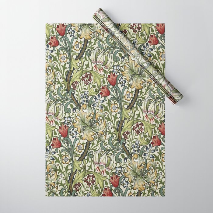 William Morris honeysucklea, Morris floral , No.4, Wrapping Paper Gallery Image 1