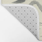 Watercolor 9 Abstraction minimal landscape lover bird Bath Mat Gallery Image 2