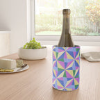 Kaleidoscope Tile Pattern VII Colorful Bright 90s Wine Chiller Gallery Image 4
