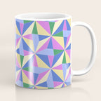 Kaleidoscope Tile Pattern VII Colorful Bright 90s Coffee Mug Gallery Image 1
