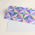 Kaleidoscope Tile Pattern VII Colorful Bright 90s Wrapping Paper Gallery Image 2