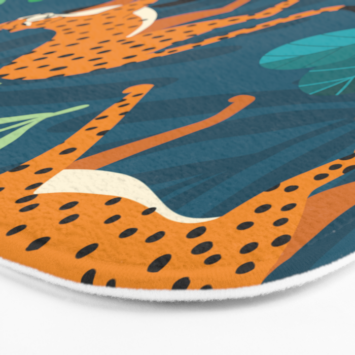 Cheetah pattern 001 Bath Mat Gallery Image 3