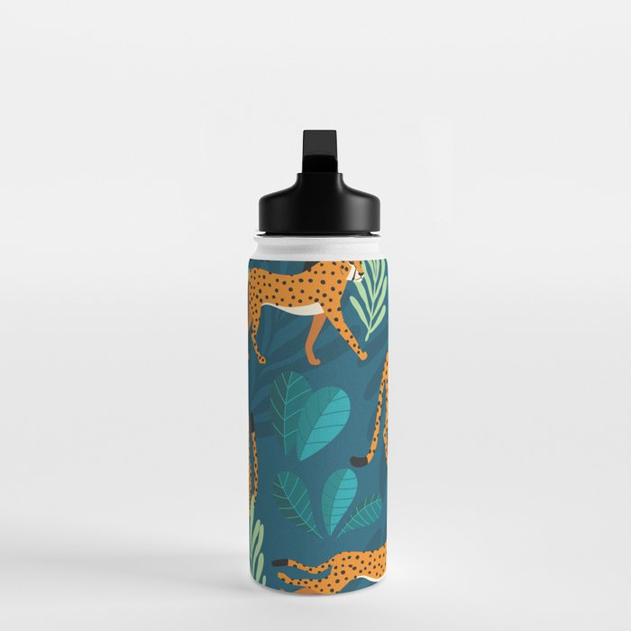 Cheetah pattern 001 Water Bottle Gallery Image 3