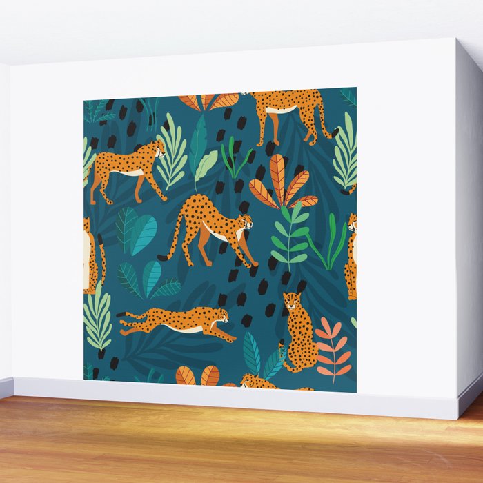 Cheetah pattern 001 Wall Mural Gallery Image 2