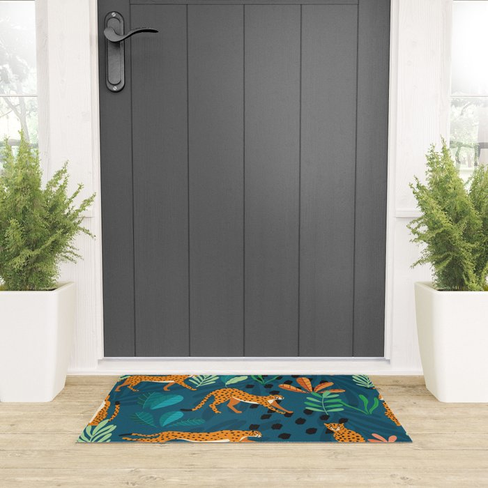 Cheetah pattern 001 Welcome Mat Gallery Image 3