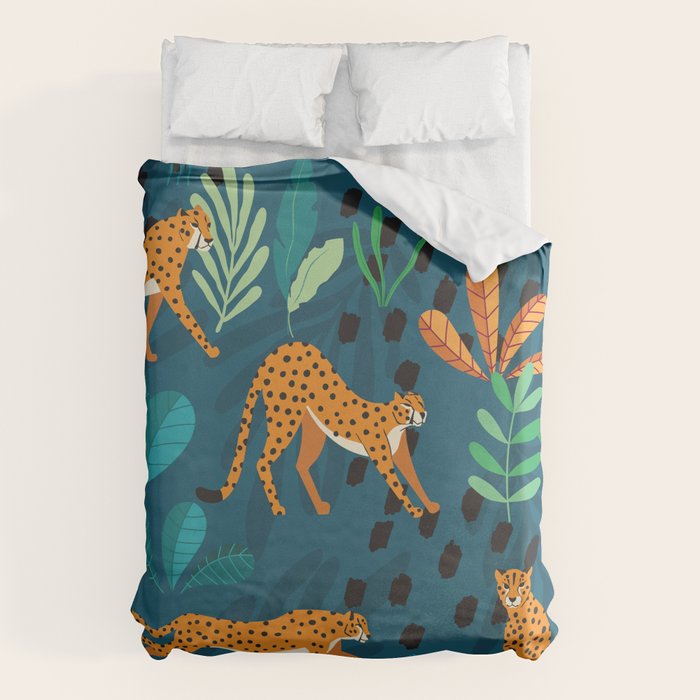 Cheetah pattern 001 Duvet Cover