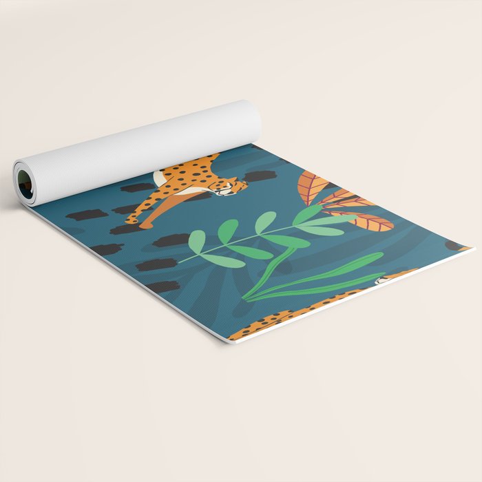 Cheetah pattern 001 Yoga Mat Gallery Image 2