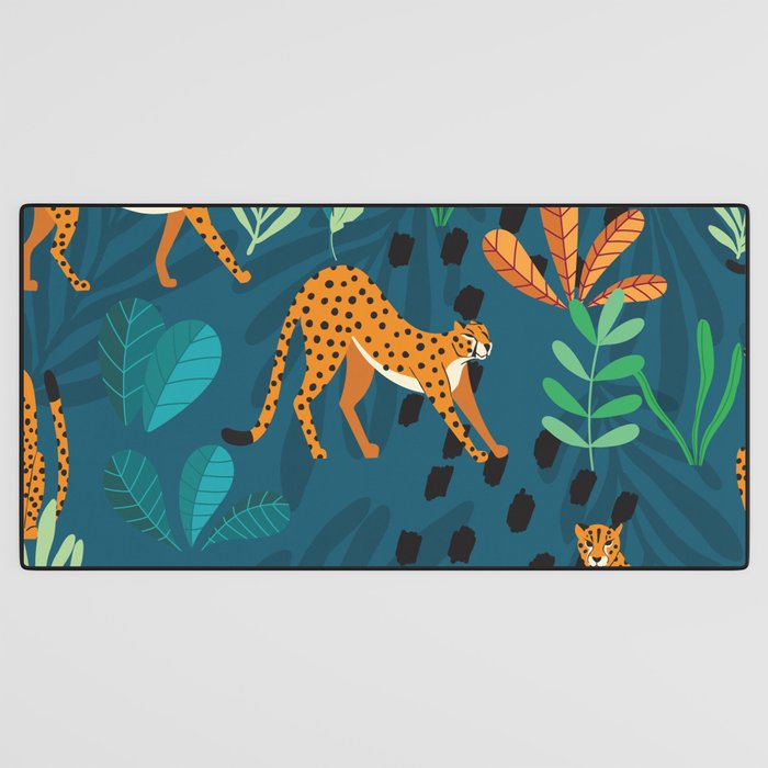 Cheetah pattern 001 Desk Mat Gallery Image 3