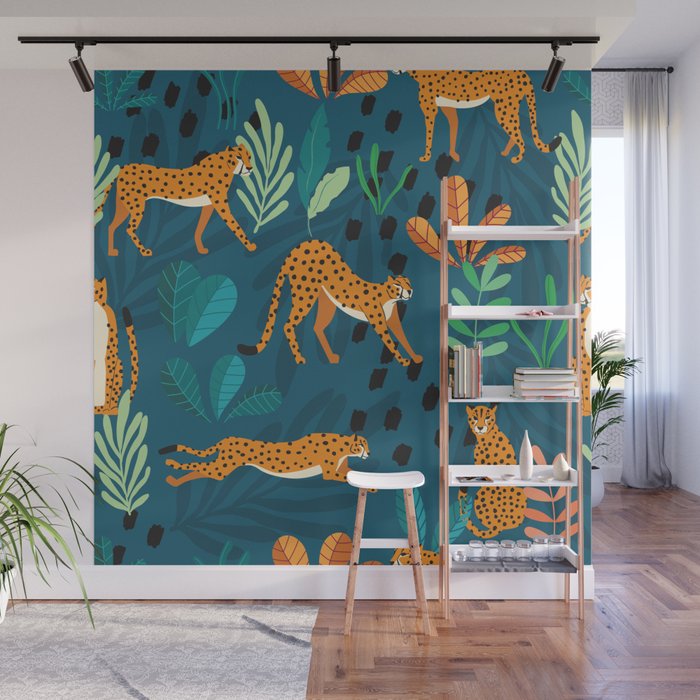 Cheetah pattern 001 Wall Mural Gallery Image 1
