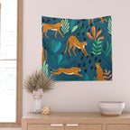 Cheetah pattern 001 Wall Tapestry Gallery Image 2