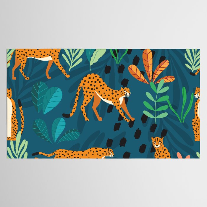 Cheetah pattern 001 Tablecloth Gallery Image 2