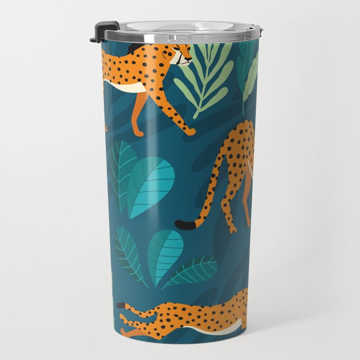 Cheetah pattern 001 Travel Mug Gallery Image 3