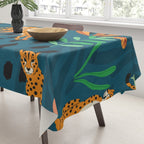 Cheetah pattern 001 Tablecloth Gallery Image 3