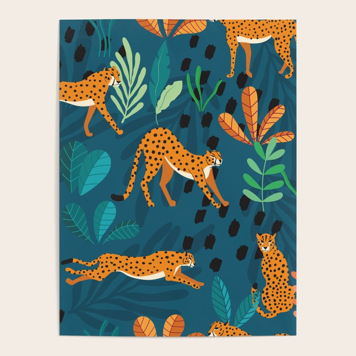Cheetah pattern 001 Poster Gallery Image 4