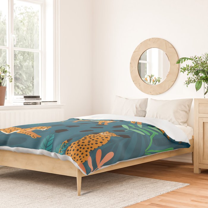 Cheetah pattern 001 Duvet Cover Gallery Image 2