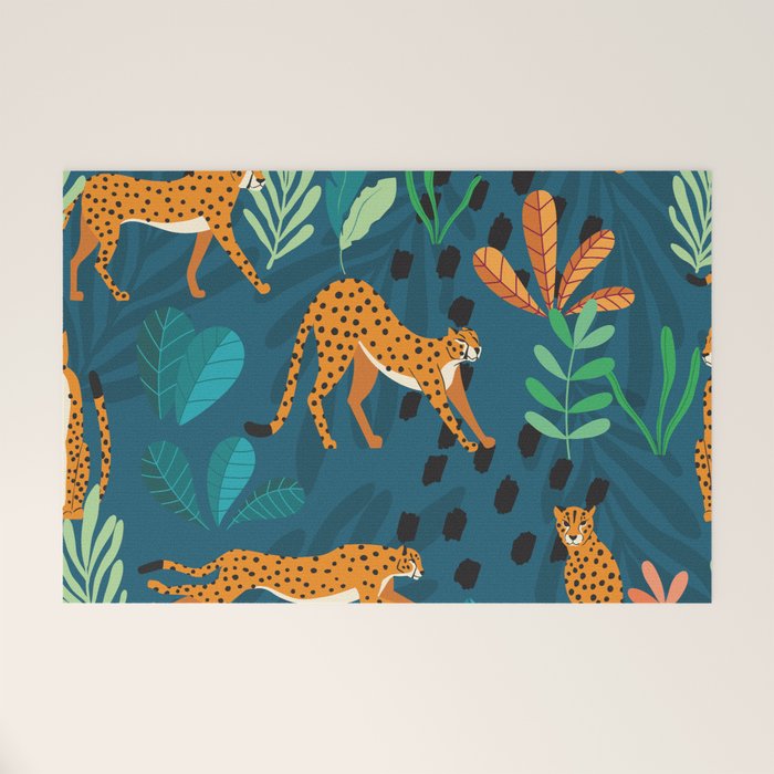 Cheetah pattern 001 Welcome Mat Gallery Image 1