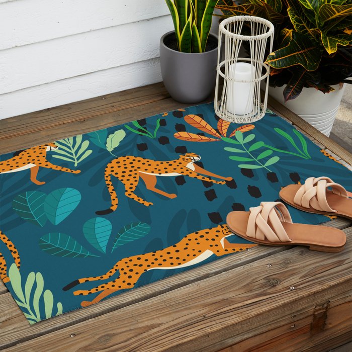 Cheetah pattern 001 Outdoor Rug Gallery Image 2