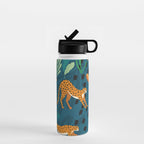 Cheetah pattern 001 Water Bottle Gallery Image 1