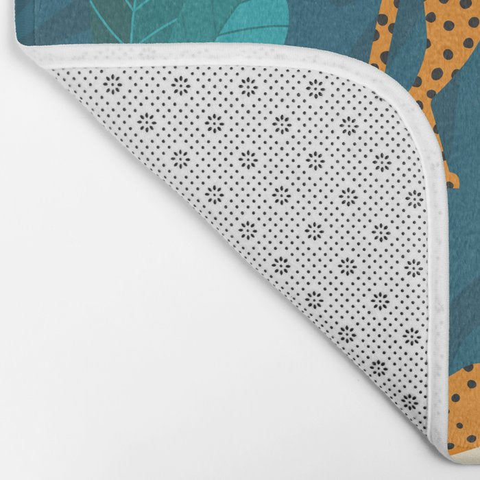 Cheetah pattern 001 Bath Mat Gallery Image 2