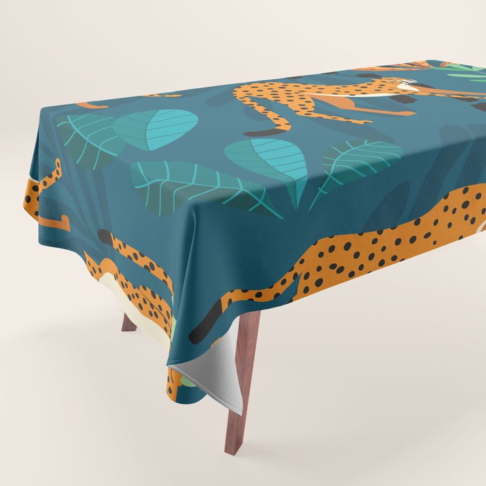 Cheetah pattern 001 Tablecloth Gallery Image 1
