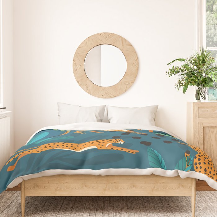 Cheetah pattern 001 Duvet Cover Gallery Image 3
