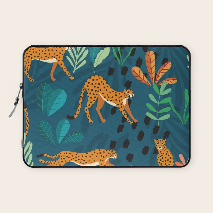 Cheetah pattern 001 Laptop Sleeve Gallery Image 1