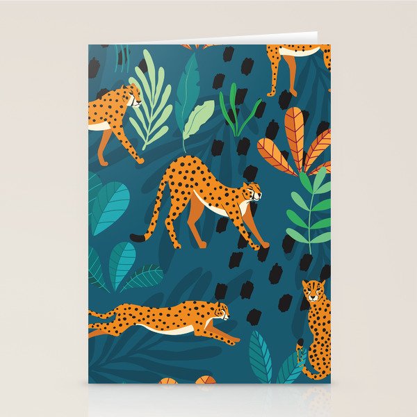 Cheetah pattern 001 Stationery Card Gallery Image 1