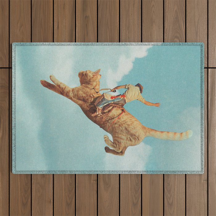 Meehaw - Rodeo Cat Bronc Outdoor Rug Gallery Image 1