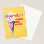Sagittarius Cares in Sunshine Yellow | Zodiac Series  Stationery Card Gallery Image 2