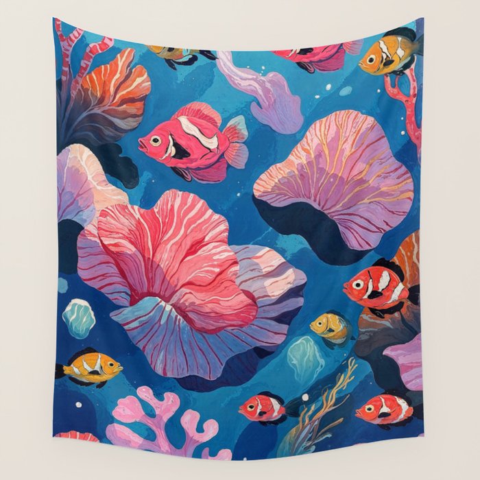 Oceanic Life Wall Tapestry Gallery Image 4
