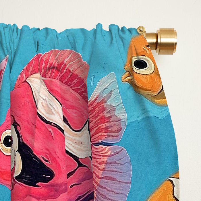 Oceanic Life Window Curtain Gallery Image 2