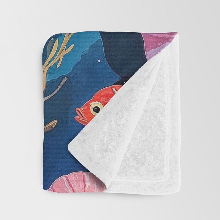 Oceanic Life Throw Blanket Gallery Image 3