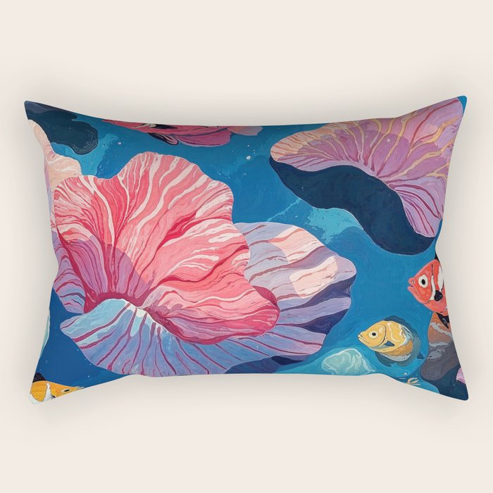 Oceanic Life Rectangular Pillow Gallery Image 1