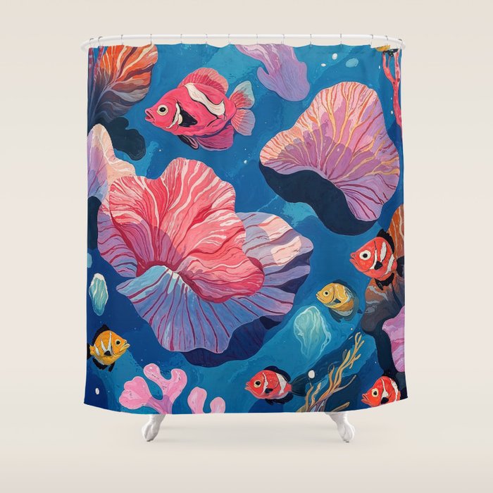 Oceanic Life Shower Curtain Gallery Image 1