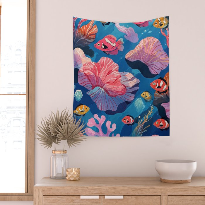 Oceanic Life Wall Tapestry Gallery Image 2