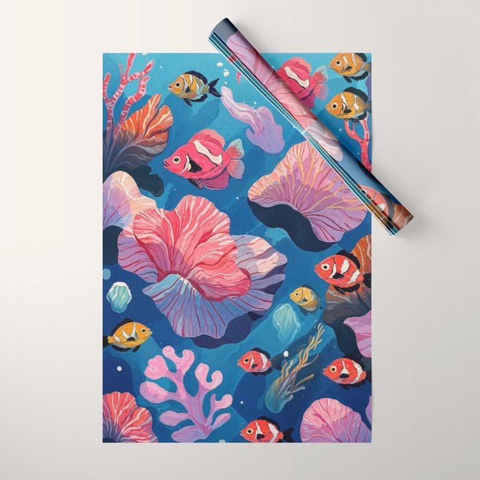 Oceanic Life Wrapping Paper Gallery Image 1