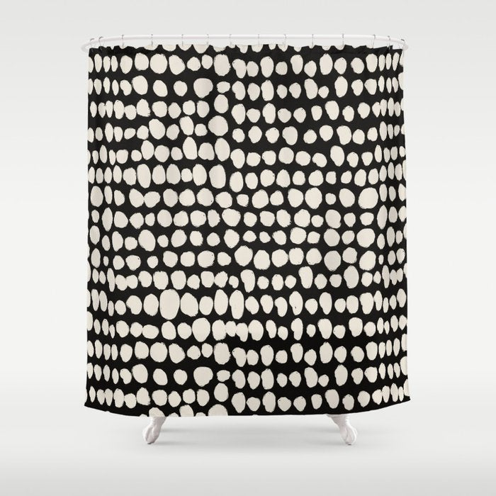 Irregular Polka Dot Pattern #2 Shower Curtain Gallery Image 1