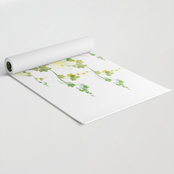 Watercolor Ivy Yoga Mat Gallery Image 2
