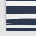 Ocean Stripes, Modern, Abstract, Navy Blue and White Poster Gallery Image 3