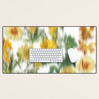 seamless pattern abstract texture background flowers Desk Mat Gallery Image 1