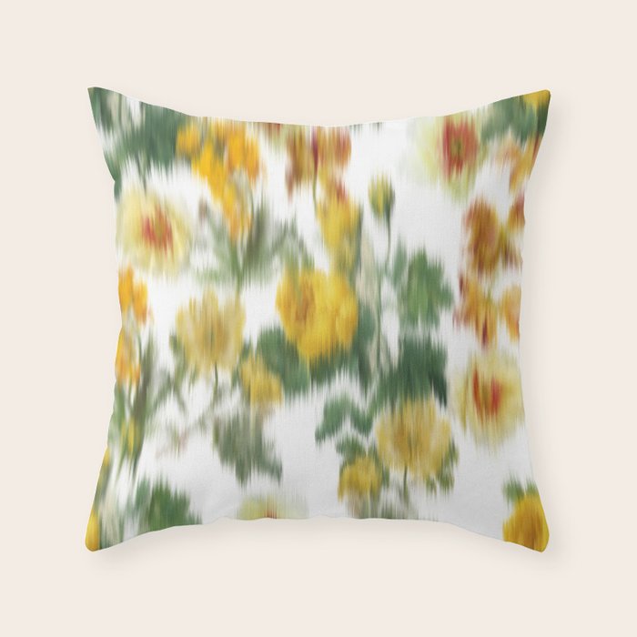 seamless pattern abstract texture background flowers Throw Pillow Gallery Image 6