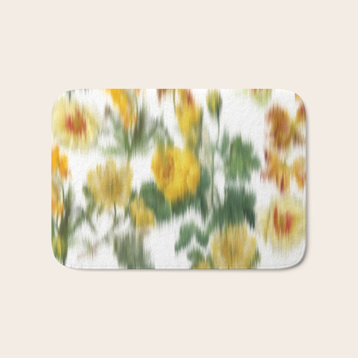 seamless pattern abstract texture background flowers Bath Mat Gallery Image 1