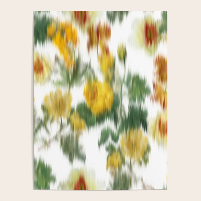 seamless pattern abstract texture background flowers Poster Gallery Image 1